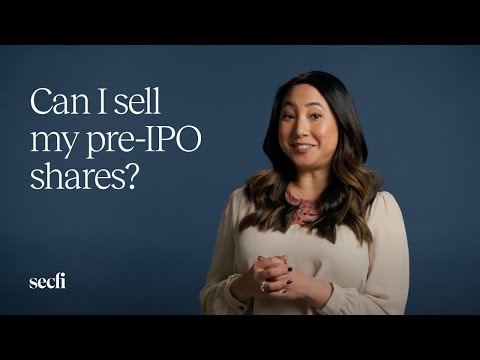 Can I sell my pre-IPO shares?