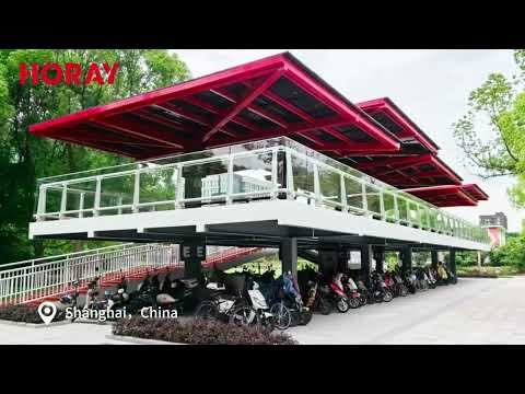 Revolutionizing Urban Mobility: HORAY Solar&#039;s Solar-Powered E-Bike Shelter in Shanghai 🚴‍♂️☀️