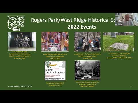 Rogers Park West Ridge Historical Society Annual Meeting March 11, 2023