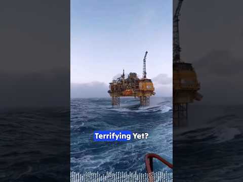 Life at the Offshore Oil Rig. 😳 Are you up for it?! 🤪🔥🤘🏻#offshorerig #pipeline #refinery