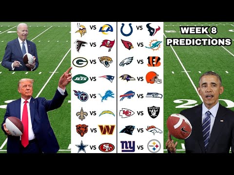 US Presidents Predict Week 8 of the NFL Season