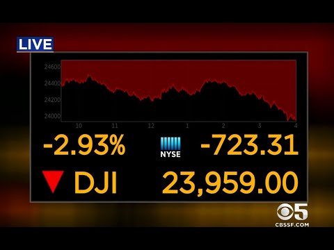 STOCKS TUMBLE: Fears of a Trump trade war sends stocks down more than 700 points