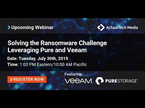 Solving the Ransomware Challenge Leveraging Pure and Veeam