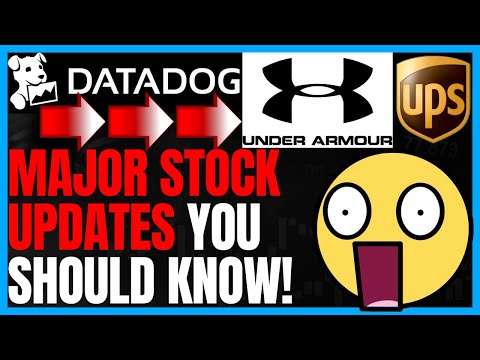 Datadog Stock Should Be On Your Watchlist! UPS stock could be in Trouble! Under Armour Stock news!