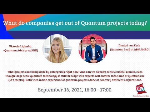 What do companies get out of Quantum projects today? [Quantum.Amsterdam Meetup]