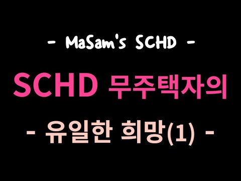 SCHD 레버리지 배당주 = 무주택자의 유일한 희망(1) =