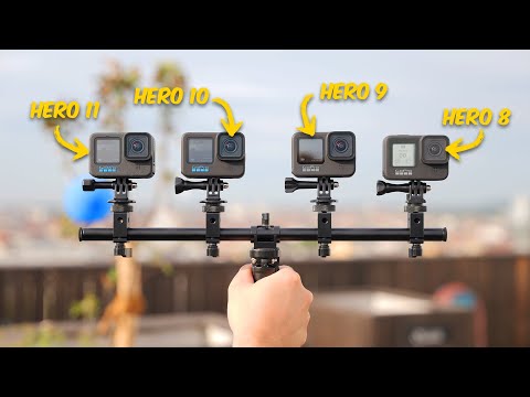 GoPro HERO 11 vs 10 vs 9 vs 8! Action Cam Comparison! | VERSUS