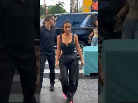 #exclusive @KimKardashian arrives at Tiffany &amp; Co #trending #fashion #shorts #short #shortvideo