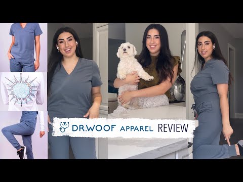 Dr. Woof Apparel - Scrub Set Unboxing, Try-On, &amp; Review