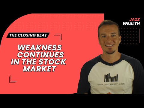 Stock market starts the week with some more losses. | The Closing Beat.