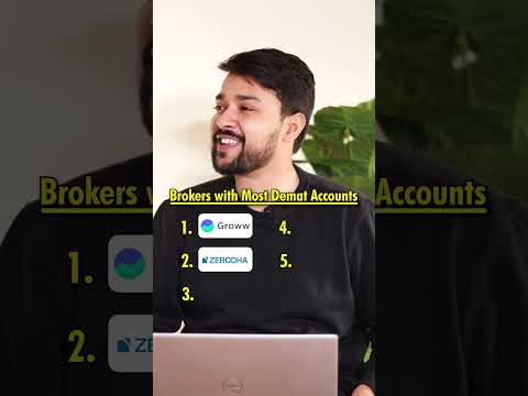 Top 5 Stock Brokers In India 2024🤩 #harshgoela #stockmarket #sharemarket #trading