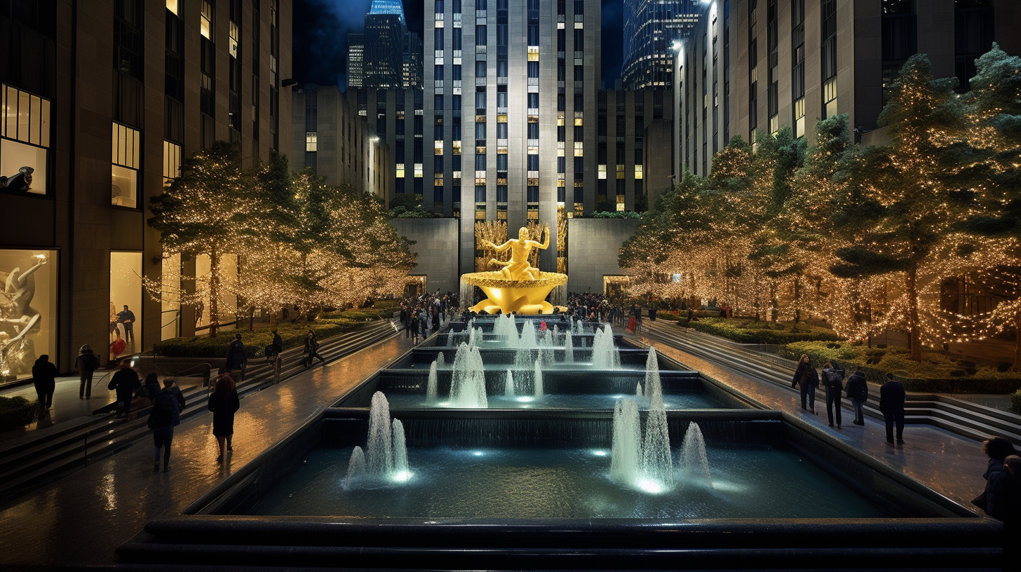 Hva er Rockefeller Center kjent for?