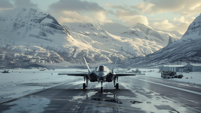 Norske F-35 Jagerfly Stasjonert i Fjellhangar på Bardufoss