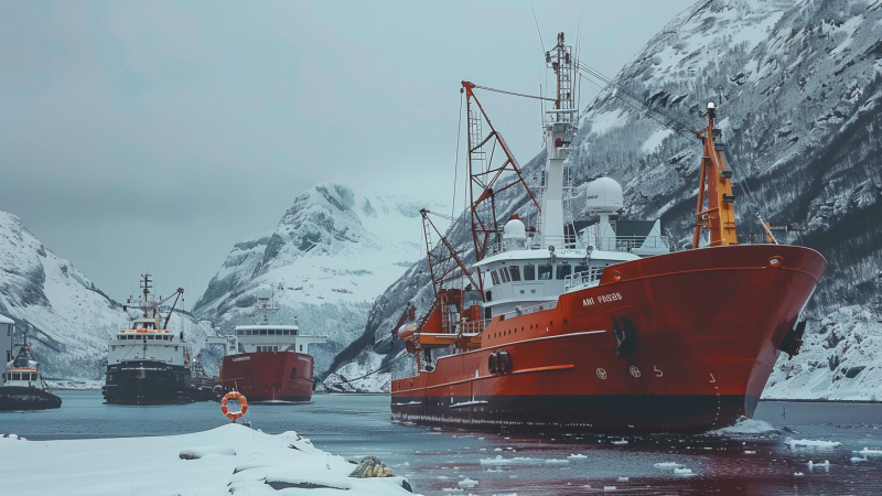 Norge Hjelper Russiske Skip med Sjømattransport