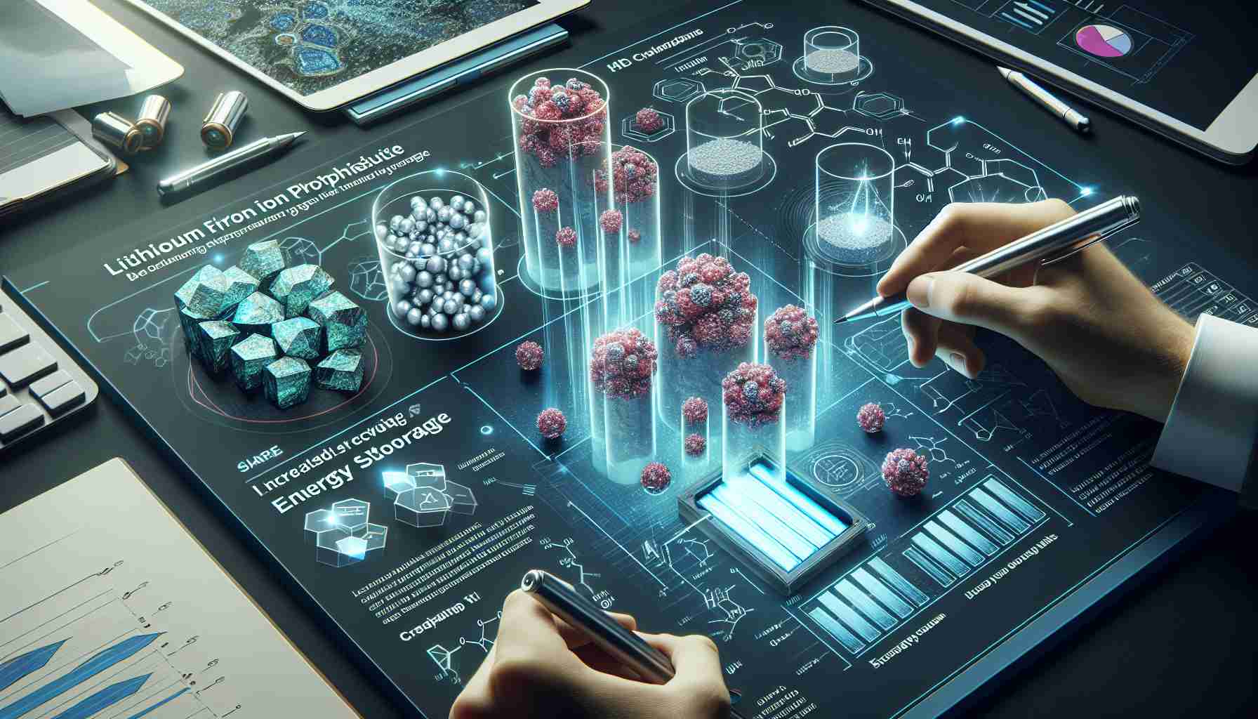 Revolucionando o Armazenamento de Energia: Uma Descoberta na Tecnologia de Fosfato de Lítio-Ferro.