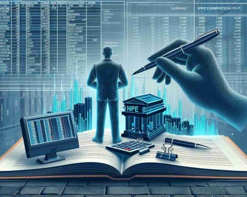 Generate a realistic, high-definition image. The picture pertains to the unseen but significant part IPO registrars play in NSE listings. Concretely, the image could involve documents symbolizing IPO forms, a corporate office that could represent the registrar's workplace, and a computer screen displaying the NSE listings. This signifies their important task of integrating new companies into the stock exchange.