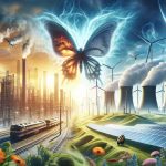 A high-definition, realistic illustration showcasing a metaphorical energy revolution that is about to drastically transform the utility landscape in America. Imagine this as a dynamic scene involving traditional energy sources like coal and oil being replaced by renewable energy sources such as solar panels and wind turbines. Traditional power plants are visible, but being overshadowed by modern, clean energy infrastructures. This transformation is symbolized by visuals such as a sunrise or a metamorphosis to signify a new day or era in energy consumption and production.