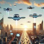 Create a highly-detailed, realistic visual representation portraying the future of personal air travel. The scene includes a futuristic cityscape with small, individual flying vehicles smoothly navigating the airspace. Each vehicle should be streamlined and include advanced technological features. The sky should appear bright, with a hint of the sunset's orange light reflecting off the skyscrapers. There should also be flying traffic signals, digital ads floating in the sky, and soft illuminating lights from the city below. The vehicles should be occupied by humans of varying genders and descents to represent diversity.