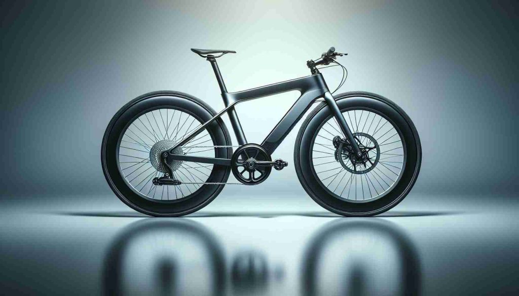 A revolutionary bicycle named 'SwiftBike Explorer', in extremely high-definition. It features an elegant, lightweight design with cutting-edge technology, innovative features and striking color schemes. The bicycle is displayed against a clean, minimalist background, spotlighting the impressive attributes of the bike. The finishing touches of the bike produce a glossy appearance, accompanied by a shiny silver chain, rubber tires with fine tread detail, comfortable seating, and well-positioned handles. This revolutionary bike, built for exploration, is captured symbolizing speed, agility, and conquest.