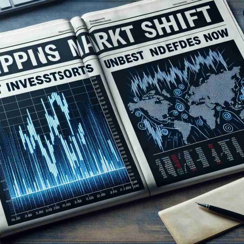 Create an image of a financial newspaper headline that reads 'Surprising Stock Market Shift: What Investors Need to Know Now', along with a detailed graphical representation of the stock market diagram displaying noticeable fluctuations in the market trends. Make sure the image is realistic and high definition.