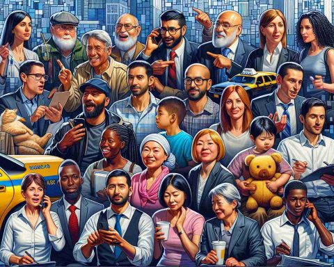 A high-definition and realistic illustration encapsulating the diversity of individuals who invest in the stock market. The image portrays, with equal representation, individuals of different descents like Hispanic, Caucasian, Black, Middle-Eastern, and South Asian. It breaks stereotypes, showing both men and women from various social and economic backgrounds - from a taxi driver to a teacher, a single parent to a retiree - all actively engaged in researching, discussing, and taking decisions about stock market investments.