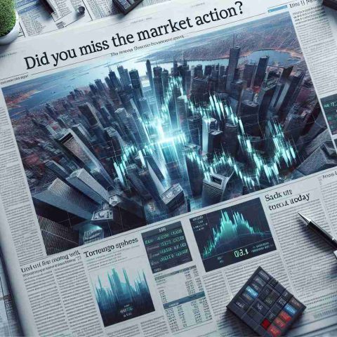 Realistic high-definition image of a newspaper article with the headline 'Did You Miss the Market Action? Find Out If the Toronto Stock Exchange Was Open Today'