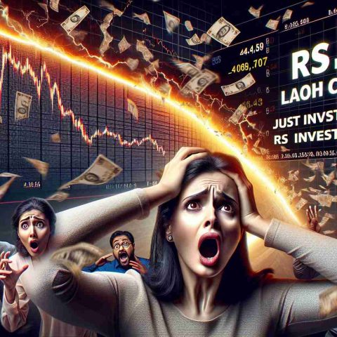 A high-definition image that depicts a drastic market movement causing investors to lose Rs 9 Lakh Crore. The image should include elements such as a sharply declining graph, the financial sum of Rs 9 Lakh Crore and worried investors witnessing the steep fall. Add a headline or text display in bold that reads 'This Shocking Market Movement Just Cost Investors Rs 9 Lakh Crore.' The overall expression should be one of shock and concern, emphasising the sizable amount lost.