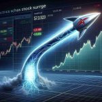 A realistic, high-definition illustration symbolizing the hidden strength fueling the rise of a popular electric car company's impressive stock surge. The image depicts an arrow sky-rocketing upwards, representing the stock surge. Embedded within the arrow, visualize a hidden core of energy, symbolizing the underlying strength. On the background, a stock market chart showing a steep upward graph can be seen, indicating the impressive surge. The company logo of this hypothetical electric car company can be subtly displayed, suggesting it being Tesla, without directly mentioning it.