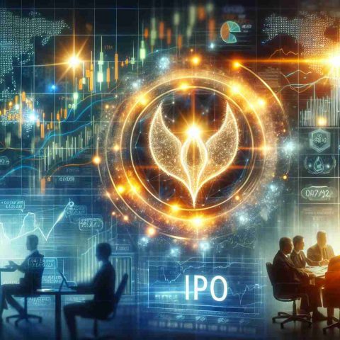 A high-quality realistic image displaying the concept of a promising Initial Public Offering (IPO) by a fictitious company named 'Platinum Industries'. The image should illustrate symbols of potential investment, such as the company logo shining brightly, charts showing positive market trends, a glowing stock market ticker symbol, and perhaps a few business people in the background discussing investment strategies, all suggesting a sparkling investment potential.