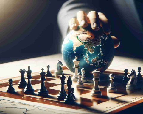 Realistic high-definition image of a metaphorical representation of a global healthcare company making a strategic move in a chess game, signifying its bold decision. The chessboard is placed on a map of India, hinting at the potential impact on the Indian Market. The elements are arranged in a way that suggests an air of anticipation and speculation towards the future of the healthcare scenario.