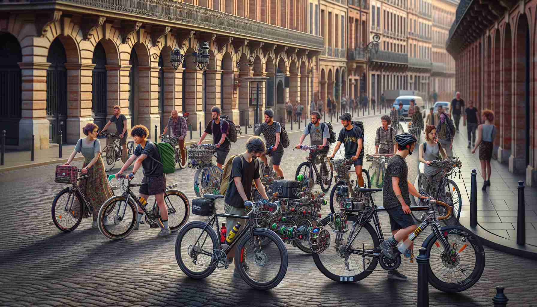 Unikke måder, cyklister personliggør deres cykler i Toulouse