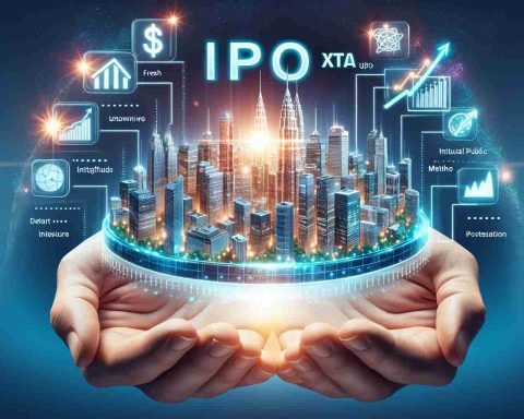 Create a realistic HD image that visualizes the concept of a fresh and innovative approach to Initial Public Offerings (IPOs). The image should include elements that represent the 'Xtra' factor in 'IPO Xtra', sparking intrigue and hype about the unknown prospects and potential in this method. Please refrain from including any copyrighted or proprietary elements.