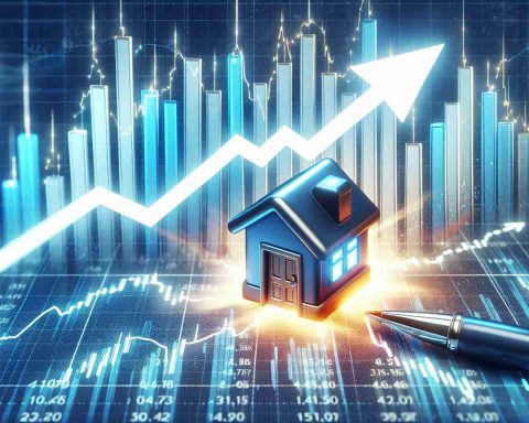 An image of a high-definition, realistically portrayed small finance stock being represented by a stylized, exciting and unexpected upward arrow on a stock market chart. The chart should be glowing with bright, optimistic colors, demonstrating its surprising performance within the financial world.