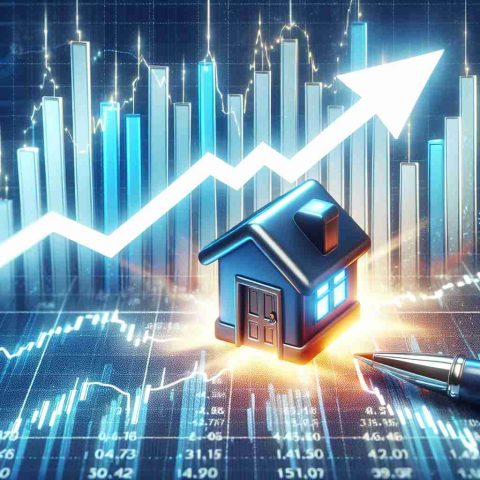 An image of a high-definition, realistically portrayed small finance stock being represented by a stylized, exciting and unexpected upward arrow on a stock market chart. The chart should be glowing with bright, optimistic colors, demonstrating its surprising performance within the financial world.