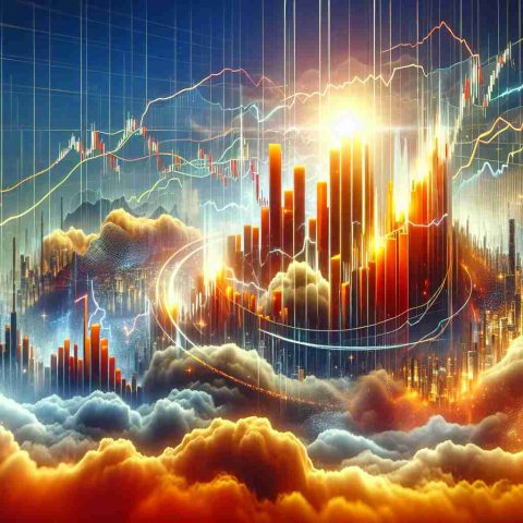 Generate a realistic, high definition image that represents the concept of a lesser-known stock breaking records in the stock market. Visualise the stock charts soaring to unprecedented heights, symbolising record-shattering gains, underscored by the intrigue of it not being widely known.