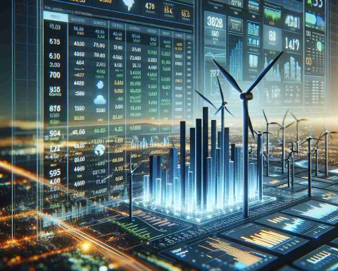 A realistic high-definition photo showing a striking array of numbers and statistics. These figures represent the latest quarter results of a thriving energy company, known as Prospera Energy. The image should contain elements like a graphical representation of the numbers, a bar chart or a line graph to illustrate the company’s recent financial performance in an impressive and clear way.