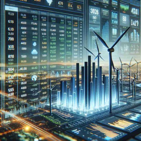 A realistic high-definition photo showing a striking array of numbers and statistics. These figures represent the latest quarter results of a thriving energy company, known as Prospera Energy. The image should contain elements like a graphical representation of the numbers, a bar chart or a line graph to illustrate the company’s recent financial performance in an impressive and clear way.