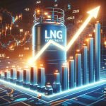 Realistically rendered high definition image showcasing the theme of 'LNG Investments' trending currently. It features an illustrative stock market graph ascending, symbolizing the untapped potential of LNG (Liquefied Natural Gas) Investments. Keep in mind, the image is not intended to provide financial advice.