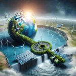 A realistic, high-definition image illustrating the concept of Energy Investor Funds being the key to a sustainable future. The image might show a large, metaphorical key made of renewable energy symbols (like wind turbines, solar panels, and hydroelectric dams) inserted into a lock that represents a greener, sustainable future. The lock can be a planet Earth with green vegetation and clean, blue water. The background can depict a contrast between a polluted environment and a cleaner, healthier one, demonstrating the transformative power of sustainable energy investment.