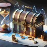 Create a high-definition, realistic image that represents the concept of an 'investment secret' that could change everything. The scene could include a strong, locked treasure chest signifying the secret, a key nearby symbolizing access to this secret, and a ‘time running out’ sandglass suggesting the urgency to not miss out. Financial charts and golden coins scattered around the chest could represent the investment aspect.