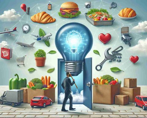 Realistic HD depiction of a conceptual illustration representing the secret behind the success of a generic food delivery service. What approaches or methods are they using differently?