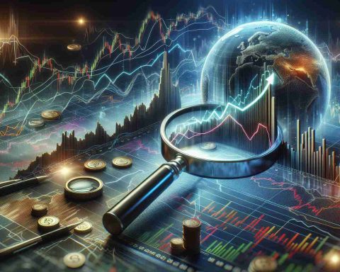 A realistic, high-resolution image depicting a conceptual representation of a significant market shift. The scene could feature a graph with a shivering upward trend, annotated charts, and high volumes symbolizing the unprecedented movements in European stocks. Nearby, a magnifying glass enhancing certain points of data signifies discovery and intrigue. The overall atmosphere should convey action and dynamism, typical for a fast-paced stock market scenario.