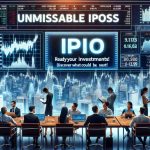 A high-definition realistic image illustrating the concept of 'Unmissable IPOs: Ready Your Investments! Discover What Could Be Next'. Picture includes a stock market display with the words 'IPO' in big letters. A diverse group of individuals analyzing stock data, poised to make investment decisions. The backdrop is a bustling financial district skyline, implying potential and exciting future prospects.