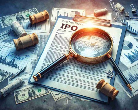 Create a realistic high-definition image that visualizes the concept of uncovering the secrets of Initial Public Offering (IPO) documents. The image should illustrate intrigue, discovery, and the buzz surrounding IPOs. Perhaps include a magnifying glass over detailed paperwork, signifying a deep investigation into financial documents.