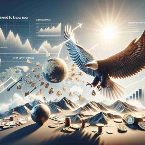 A realistic high-definition image presenting an allegorical representation of the soaring success of Coinbase Global. The metaphorical scene features an eagle, embodying global influence and majesty, soaring towards an ascending sun, symbolizing unprecedented success and new opportunity. Additionally, incorporate visuals of economy-related symbols like graphs depicting growth trends and perhaps a globe to signify 'Global'. The frame should include text, namely 'What You Need to Know Now', emphasizing the urgency and importance of the given topic.