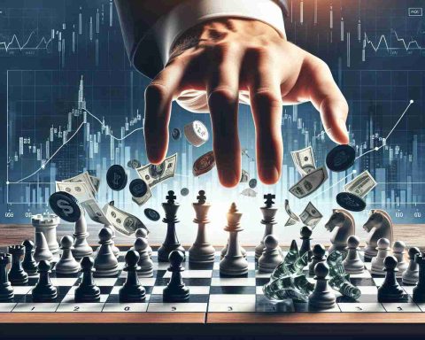 Generate a realistic high-definition image illustrating the concept of 'Why Are Investors the Game Changers in Business?'. This should include a balanced chessboard with traditional black and white pieces. The chessboard represents the business world, and the pieces are various business operations. In the background, a giant hand, symbolizing an investor, is making a critical move. The scene should convey the notion that the investor's role is pivotal in the realm of business.