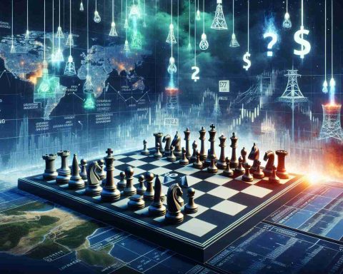 A realistic, high-definition image of an unexpected strategy represented visually, purportedly implemented by a financial advisory group. This should be encapsulated with motifs signifying shifts and changes, perhaps in the form of symbolic chess pieces or similar strategic elements. Additionally, the effects it might have on investors in the energy transfer sector should be tangibly represented. This might take the form of energy-related symbols such as oil derricks or solar panels, showing signs of impact due to the aforementioned strategic move.