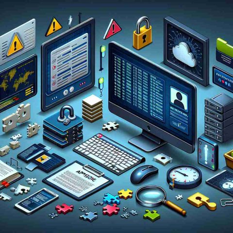 Realistic high-definition illustration depicting various elements of a data protection crisis. This could include representations of breached servers, exposed data, and alerts on computer screens. There should also be visual elements indicating something missing or incomplete, perhaps represented by a missing puzzle piece or an empty file folder.