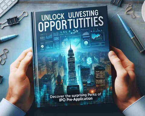 A high-definition, realistic image of a book cover titled 'Unlock Ultimate Investing Opportunities: Discover the Surprising Perks of IPO Pre-Application'. The cover should exude professionalism with a modern design, possibly including thematic elements that hint at financial markets and initial public offerings. Please ensure that the title and subtitle are clearly readable.