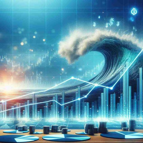 A high-definition, realistic image representing the conceptual idea of the company 'Medi Assist' making a significant impact in its industry. Display it in a metaphorical way such as showing a large, dynamic wave in the ocean, signifying the company's growth and influence. Overlay this scene with symbols like upward trending arrow lines or bar charts depicting positive financial growth. This will signify potential benefits for investors.